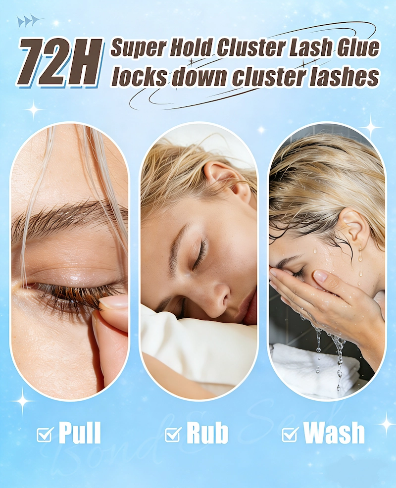 New Brown Color Bond Seal DIY Cluster Lashes Adhesive Long Lasting 5-7 Days